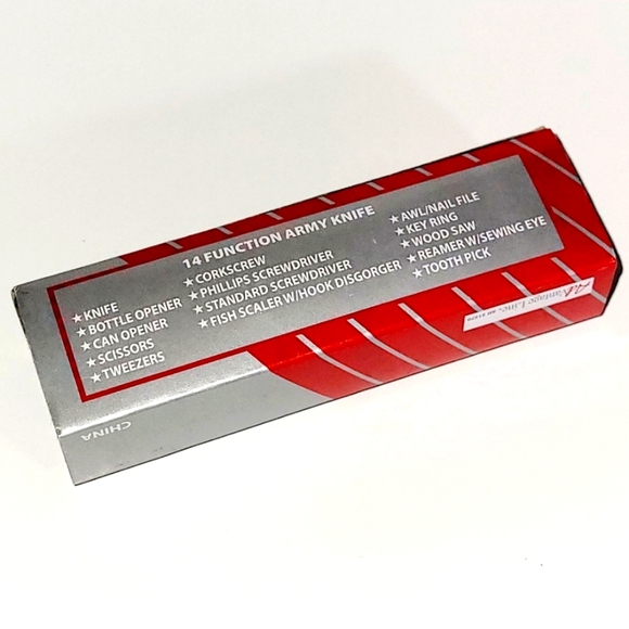 Knife, Multi Tool - 14 Function Tools in One, Army Knife Blue, New in Box - Picture 6 of 7